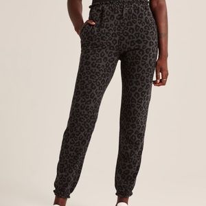 Dark Grey Animal Print Abercrombie Sweatpants